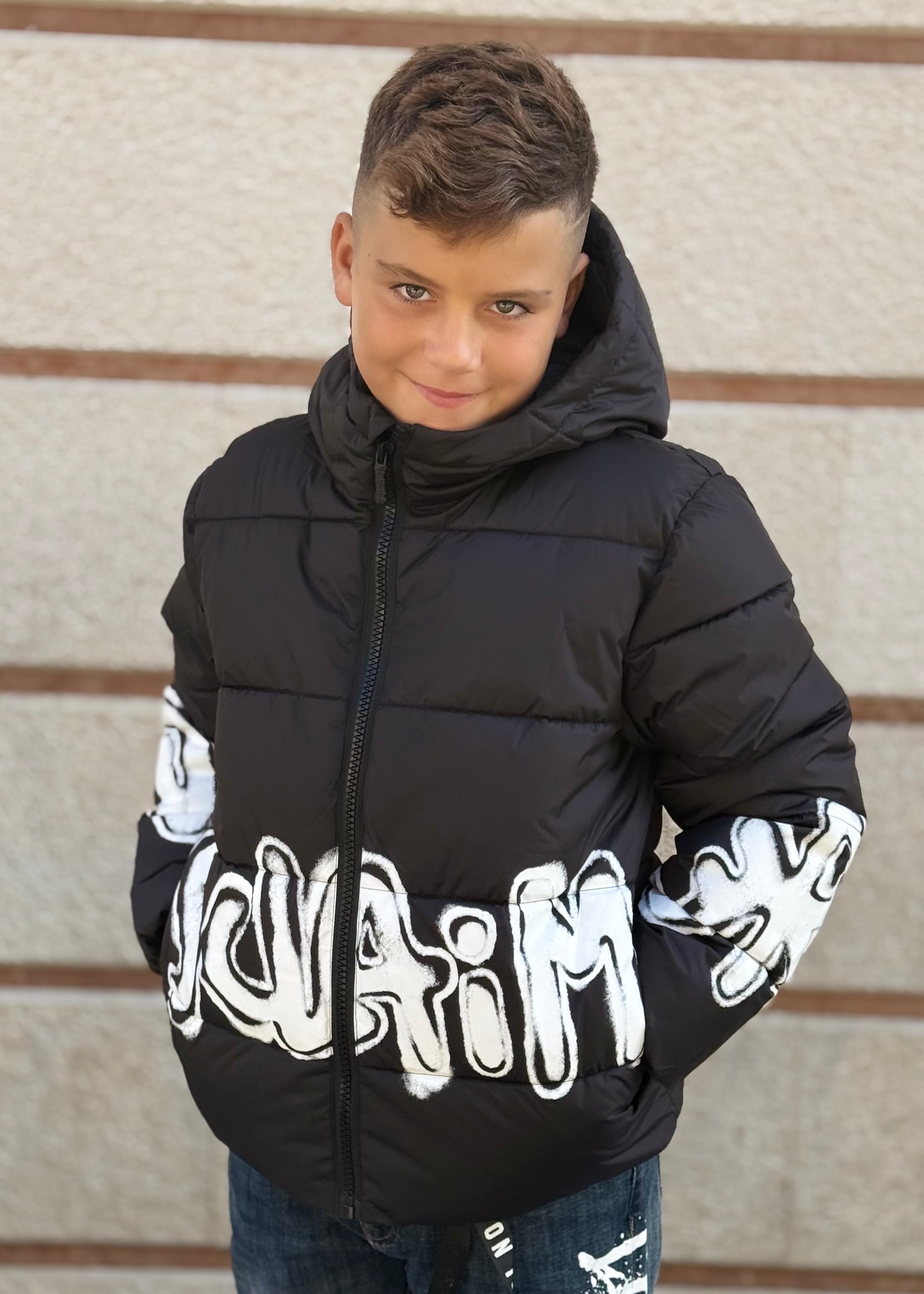 DISCLAIMER - Giubbotto con logo bambino