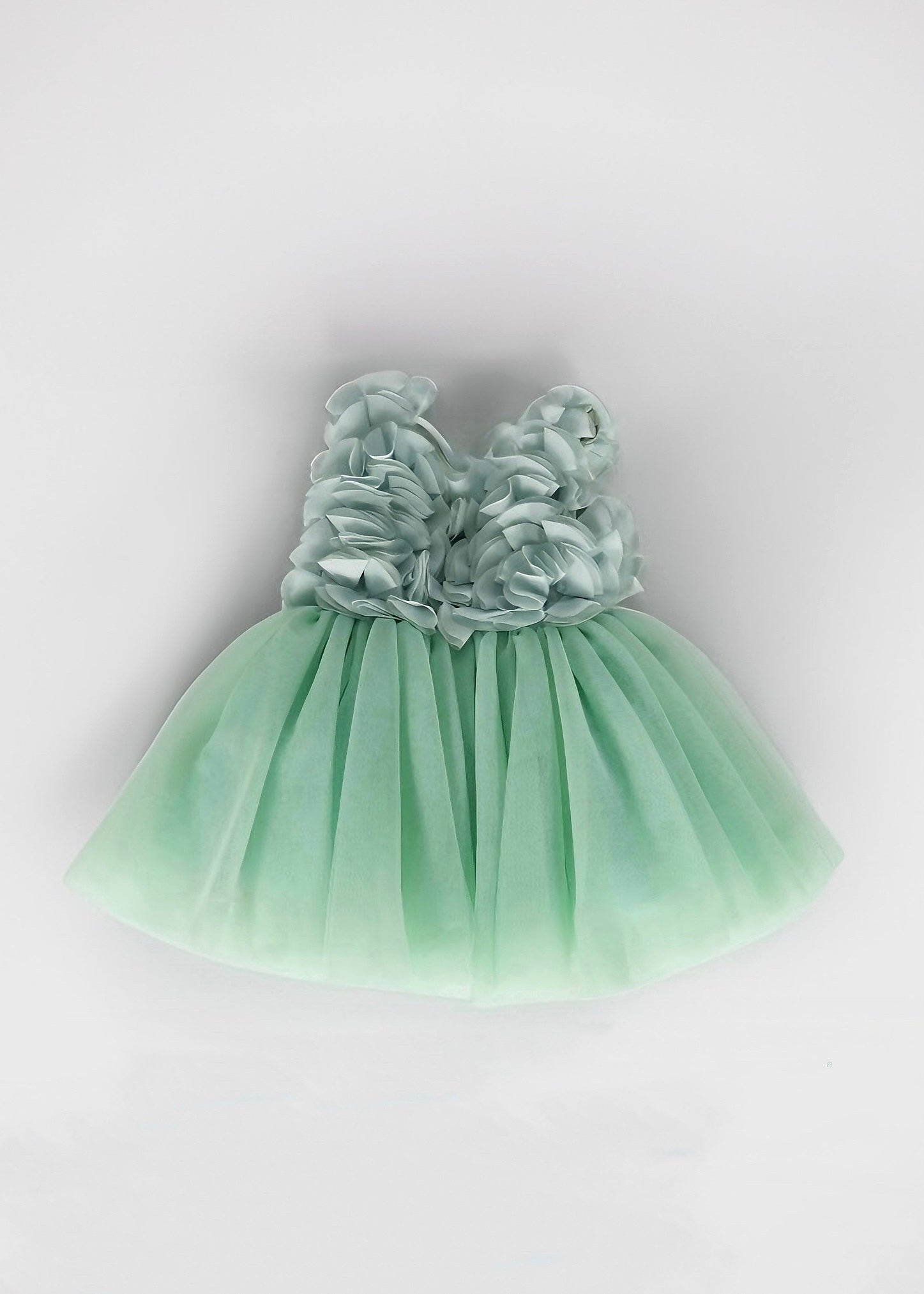 FUN FUN - Abito verde in tulle bambina