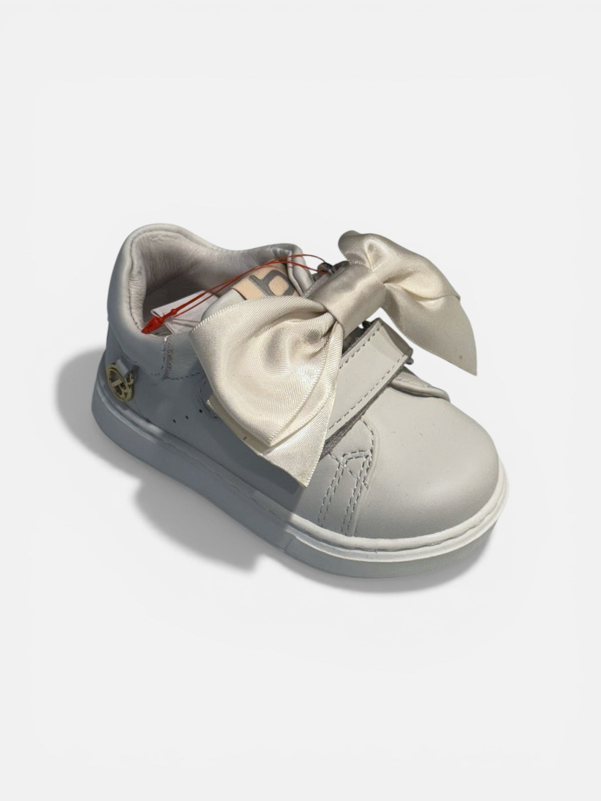 BALDUCCI - Sneakers con fiocco bianco bambina