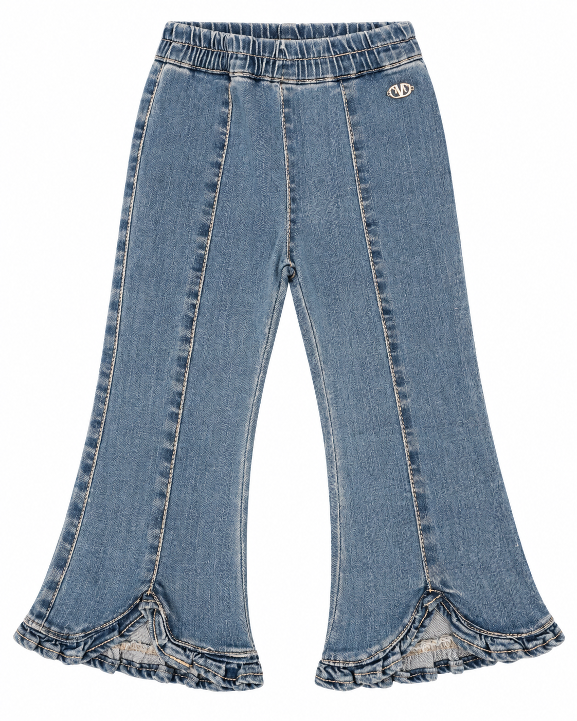 FUN FUN - Jeans a zampa con dettaglio bambina