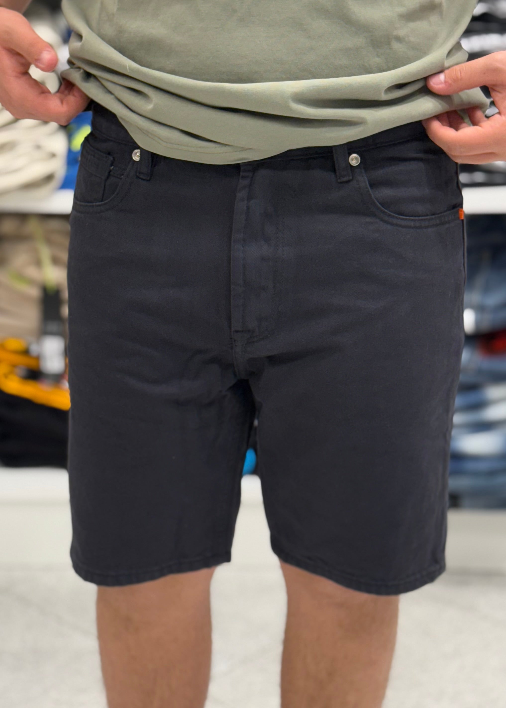 GIANNI LUPO - Bermuda in denim nero