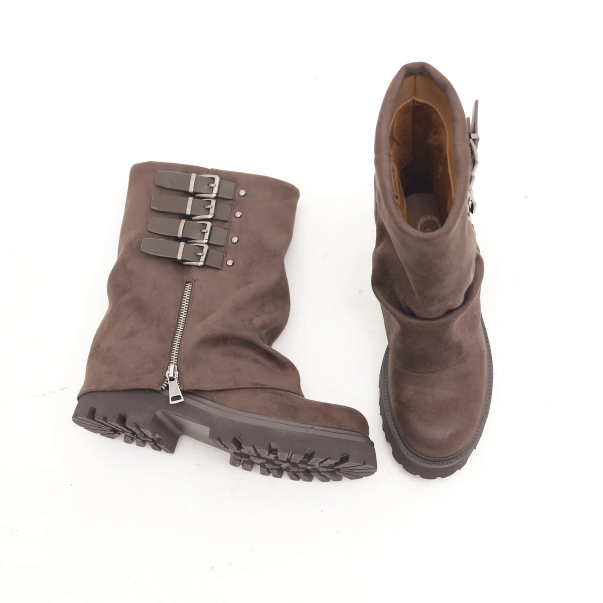 CRICHIC - Stivale con fibie in camoscio donna