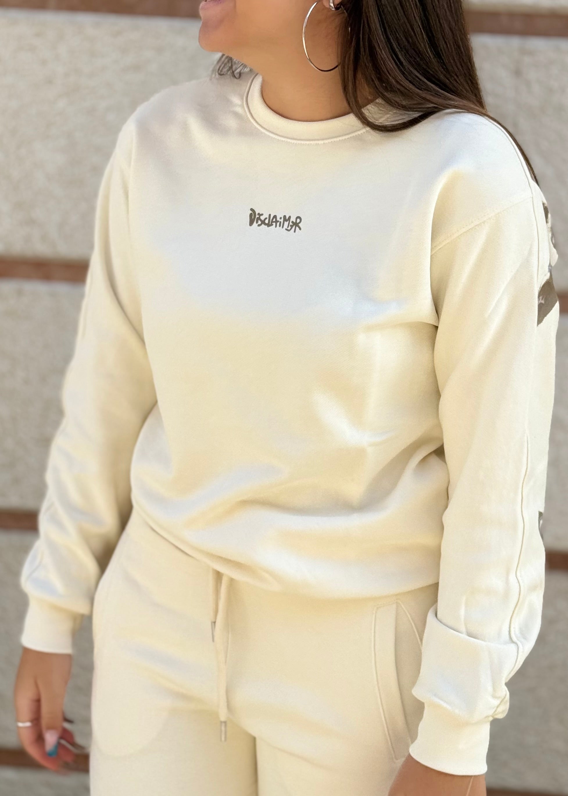 DISCLAIMER - Felpa girocollo con logo sul retro donna