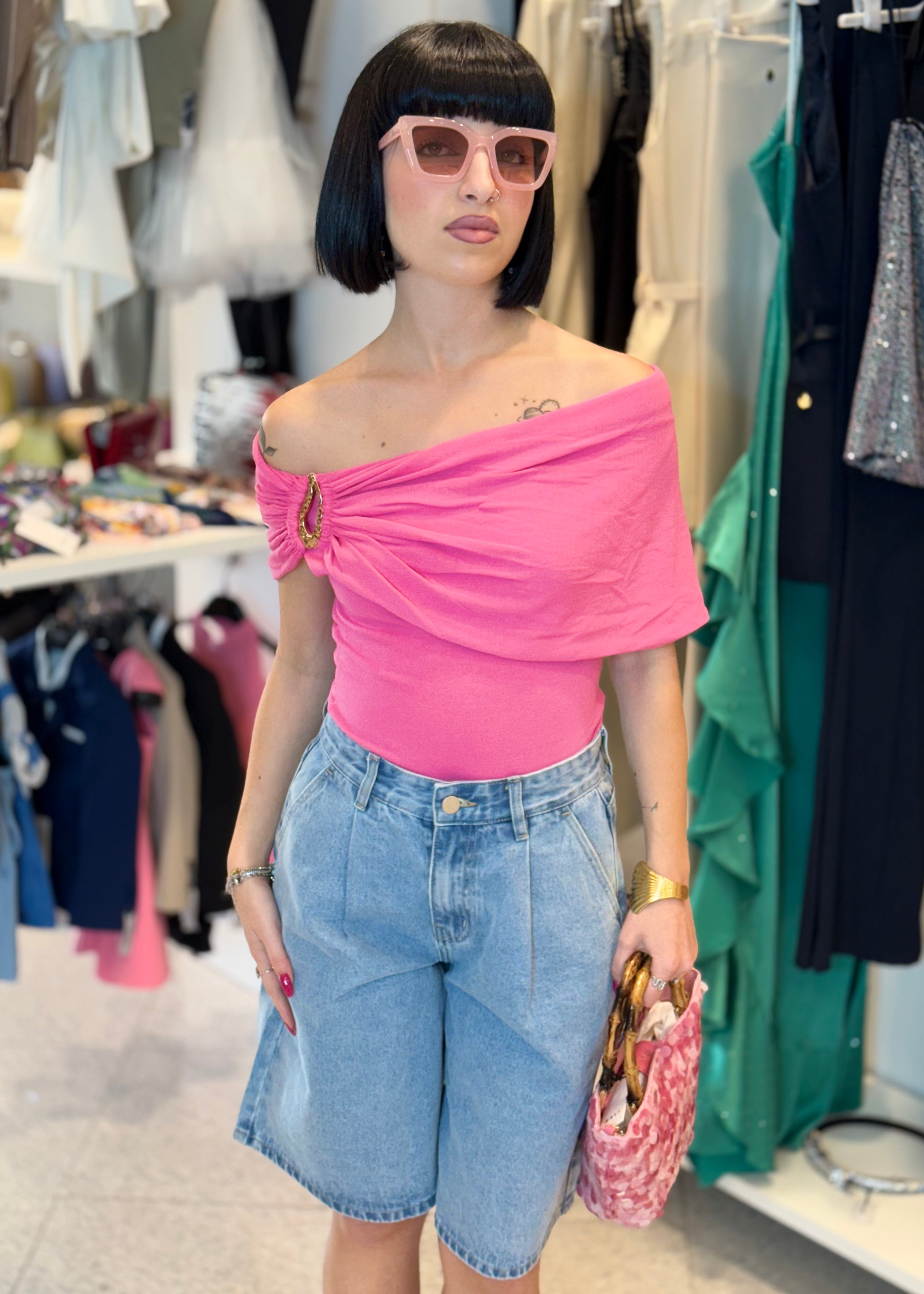 INFLUENCER - Bermuda in denim donna