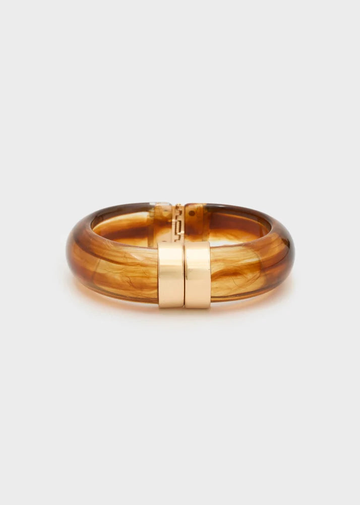 NALI - Bracciale michi in resina con dettaglio oro donna