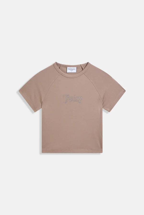 JUICY COUTURE - T-shirt con logo in strass donna