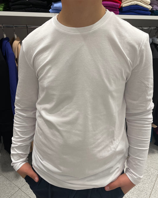 LIU-JO UOMO - T-shirt bianca manica lunga