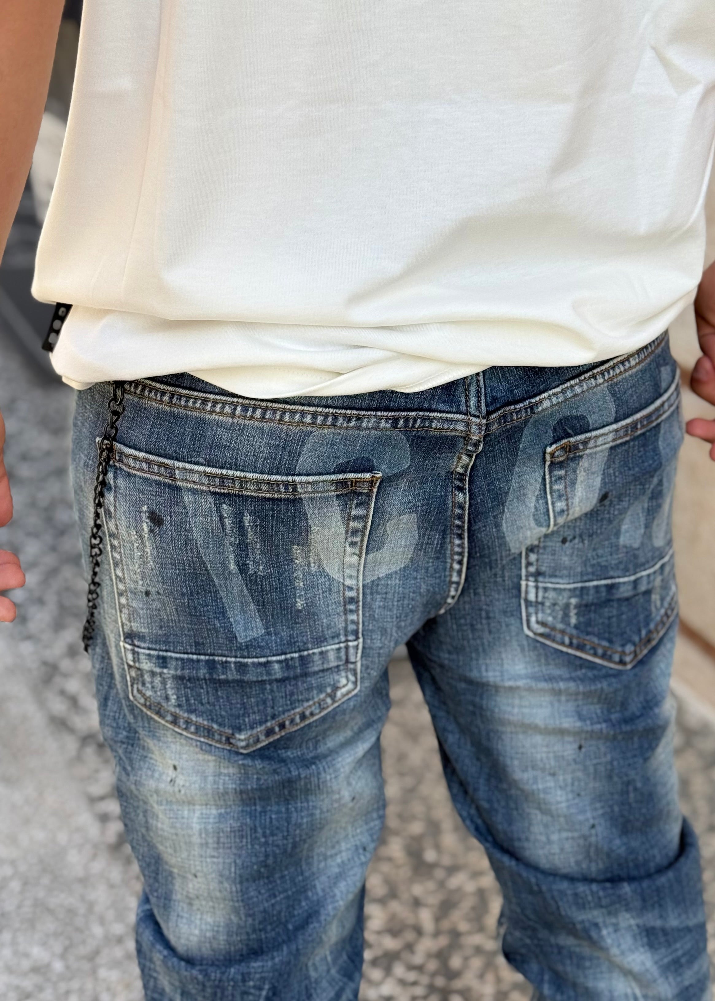 ICON - Jeans slim lavaggio scuro uomo