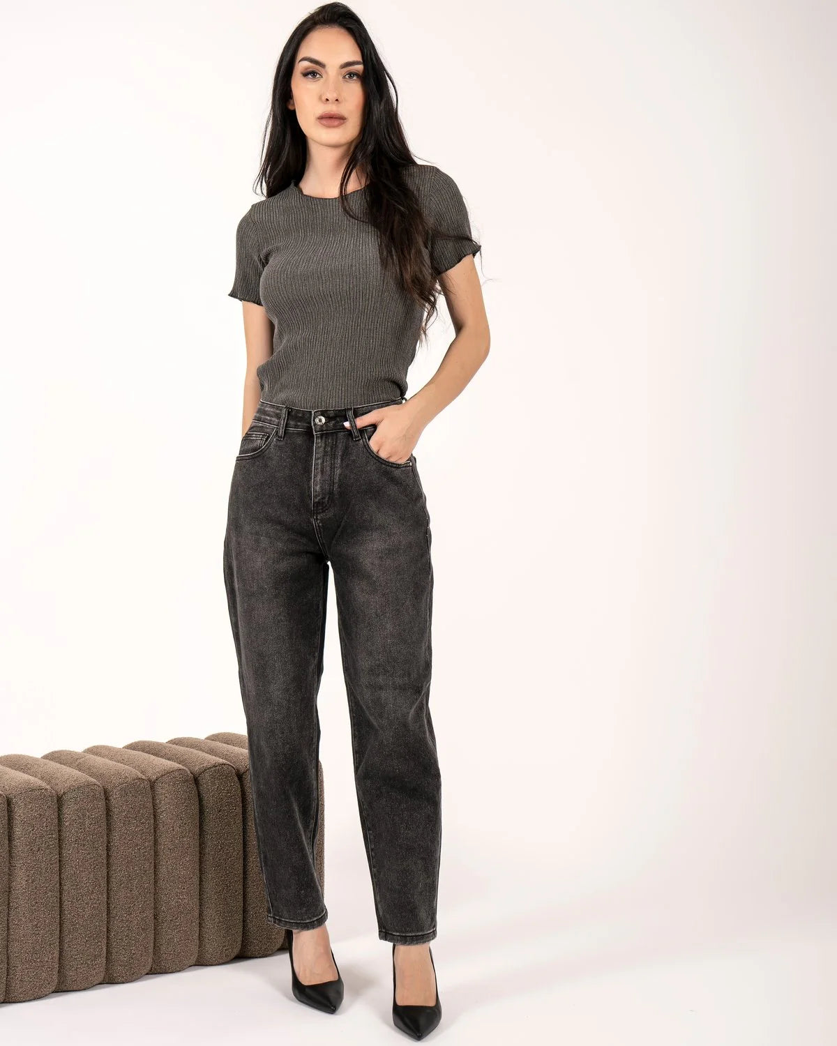 EXTYN - Jeans mom fit donna