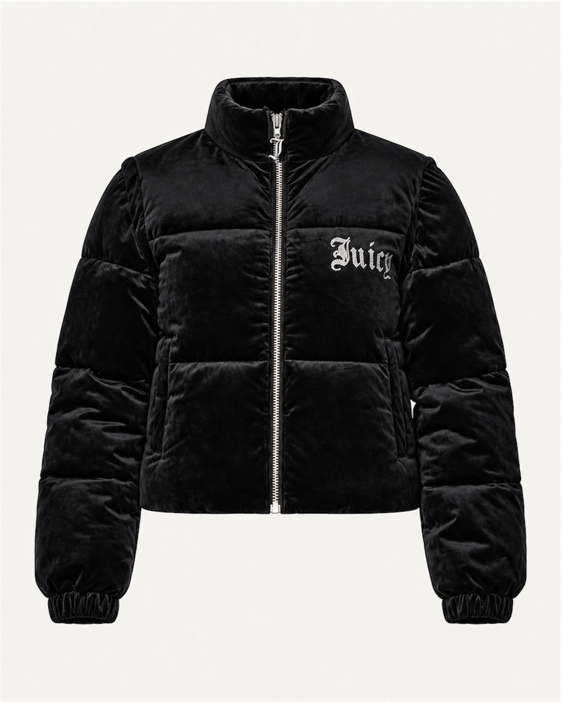 JUICY COUTURE - Giubbotto/Smanicato con logo in strass