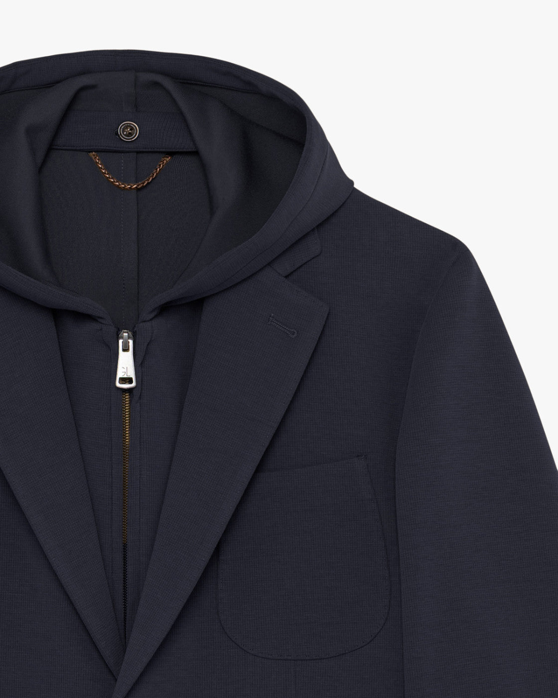 GIANNI LUPO - Blazer con cappuccio e pettorina removibile