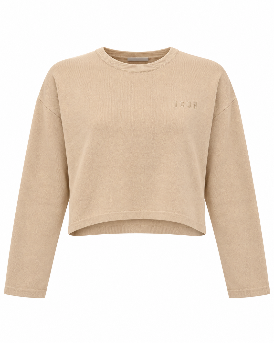 ICON - Maglioncino crop con logo donna