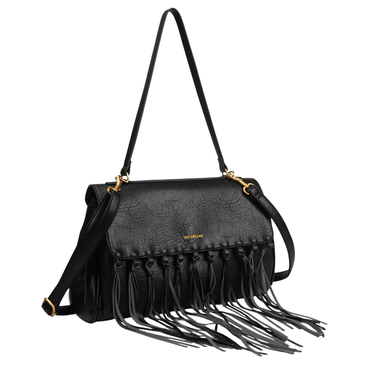 GIO CELLINI - Borsa maxi con frange
