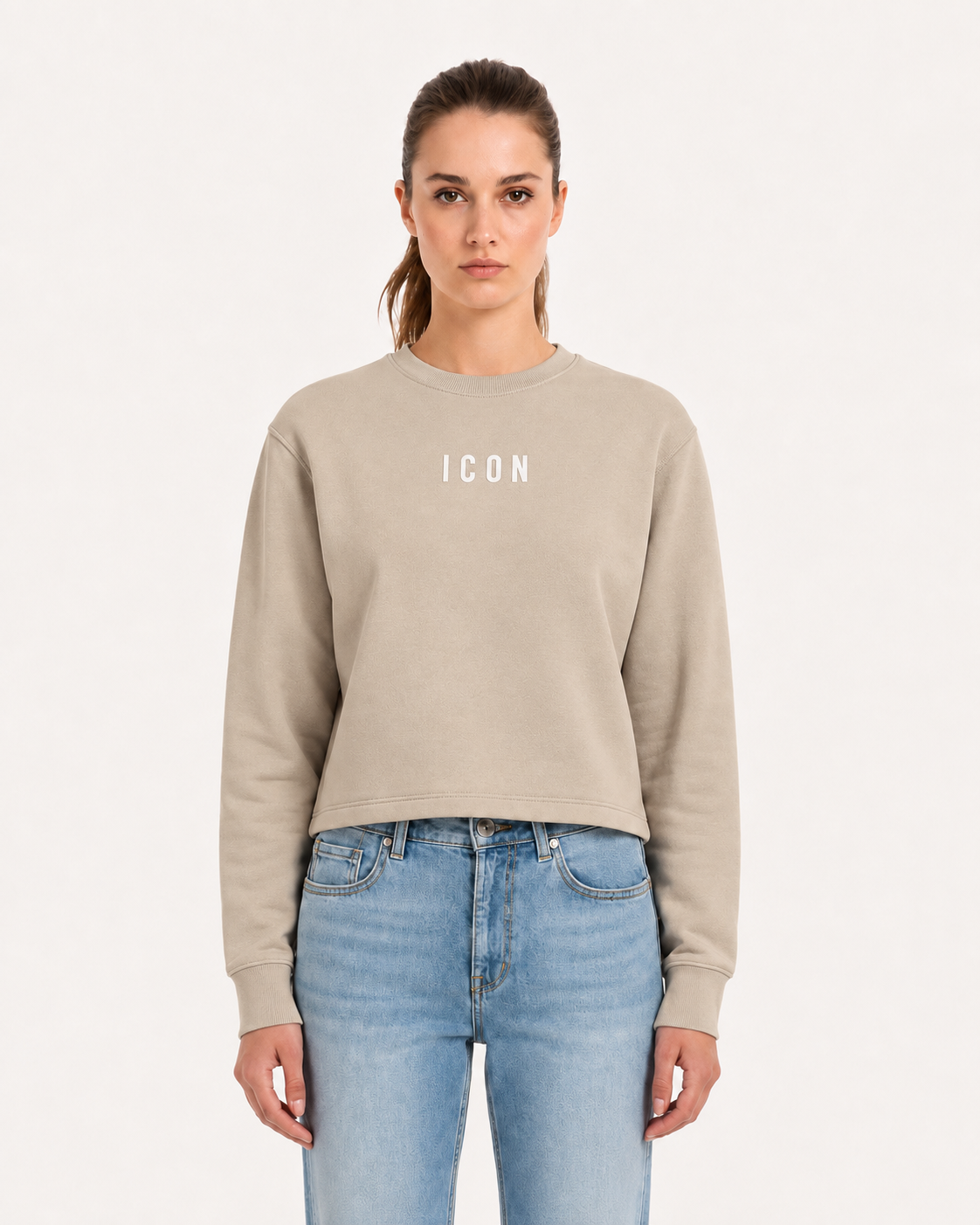 ICON - Felpa con logo sul retro donna