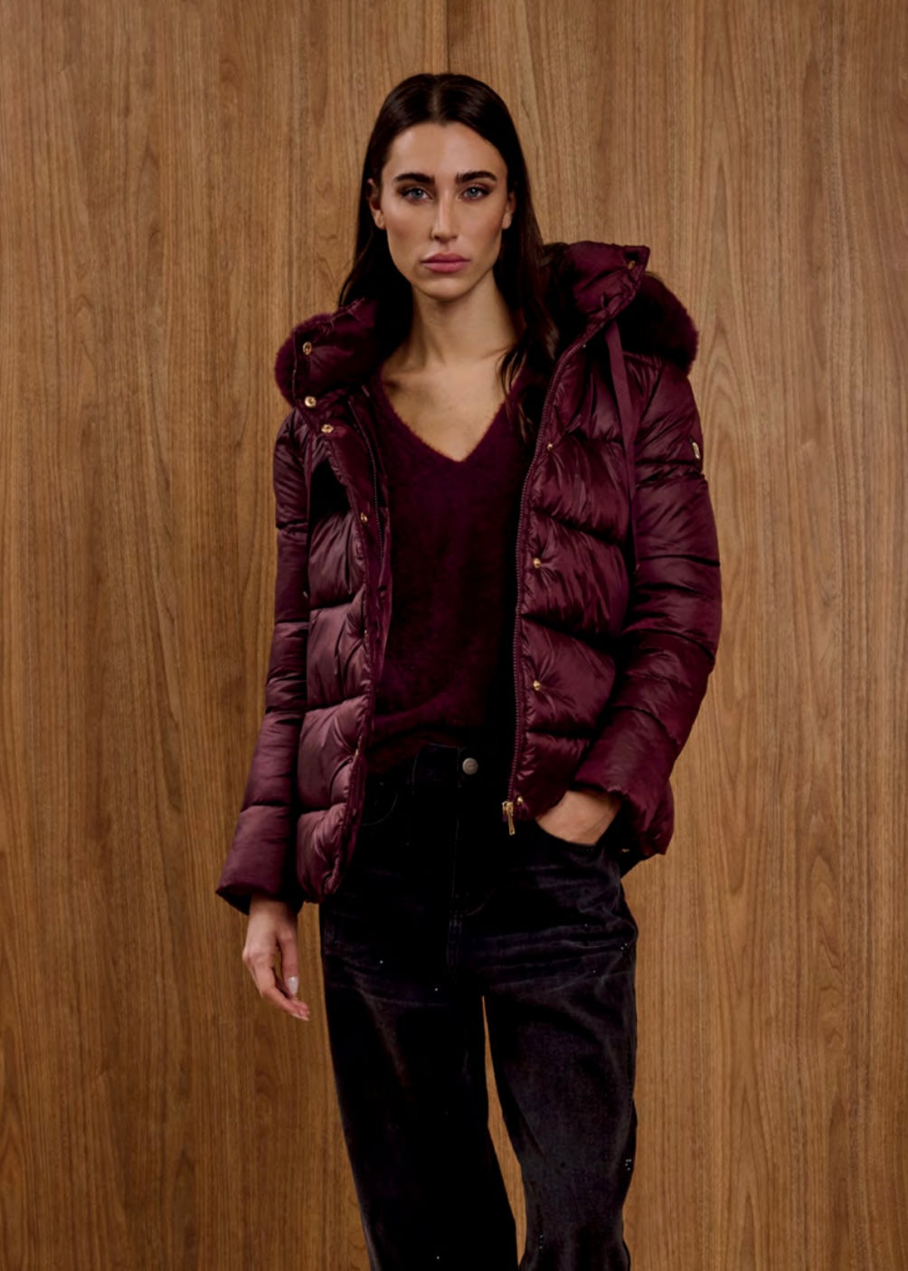 INFLUENCER - Giubbotto con pelliccia donna