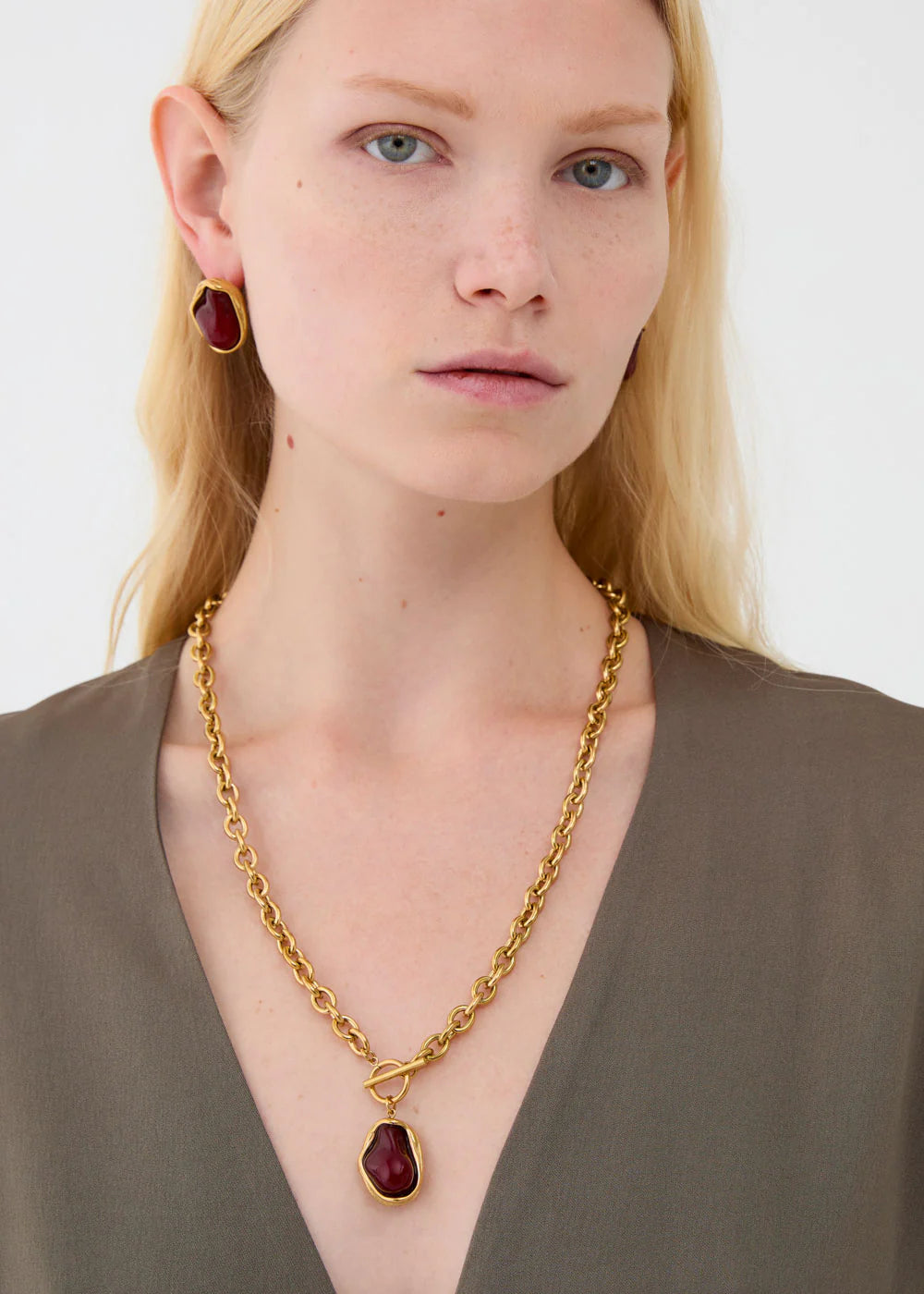 NALI - Collana TOGGLE con pietra