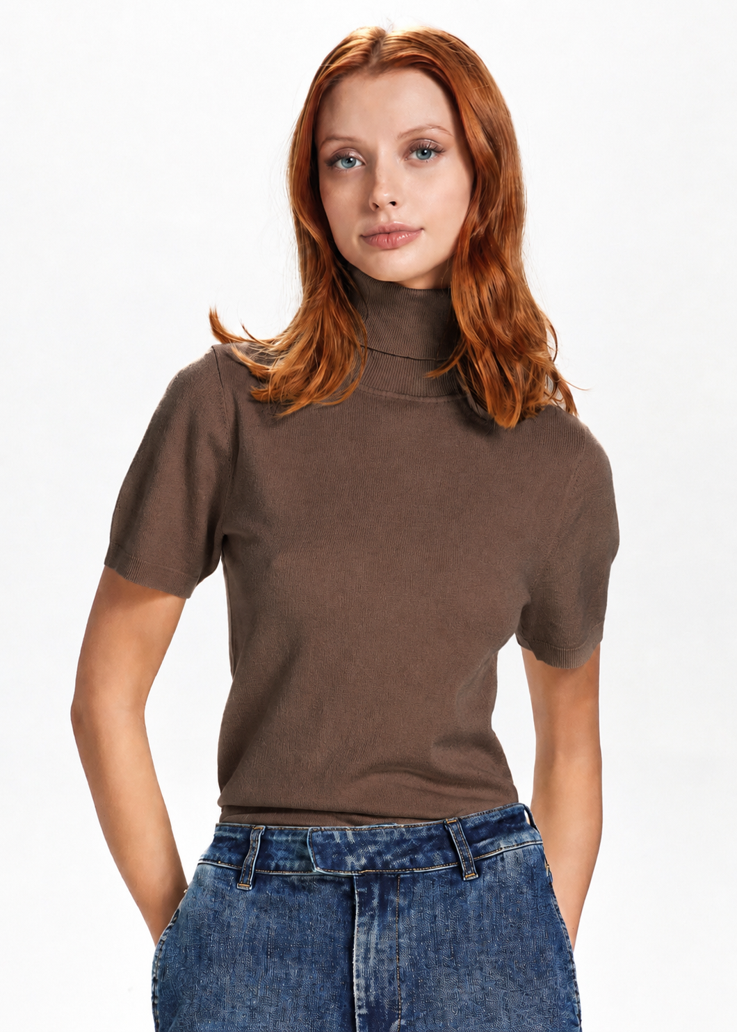 TAKE TWO - Maglia dolcevita mezza manica donna