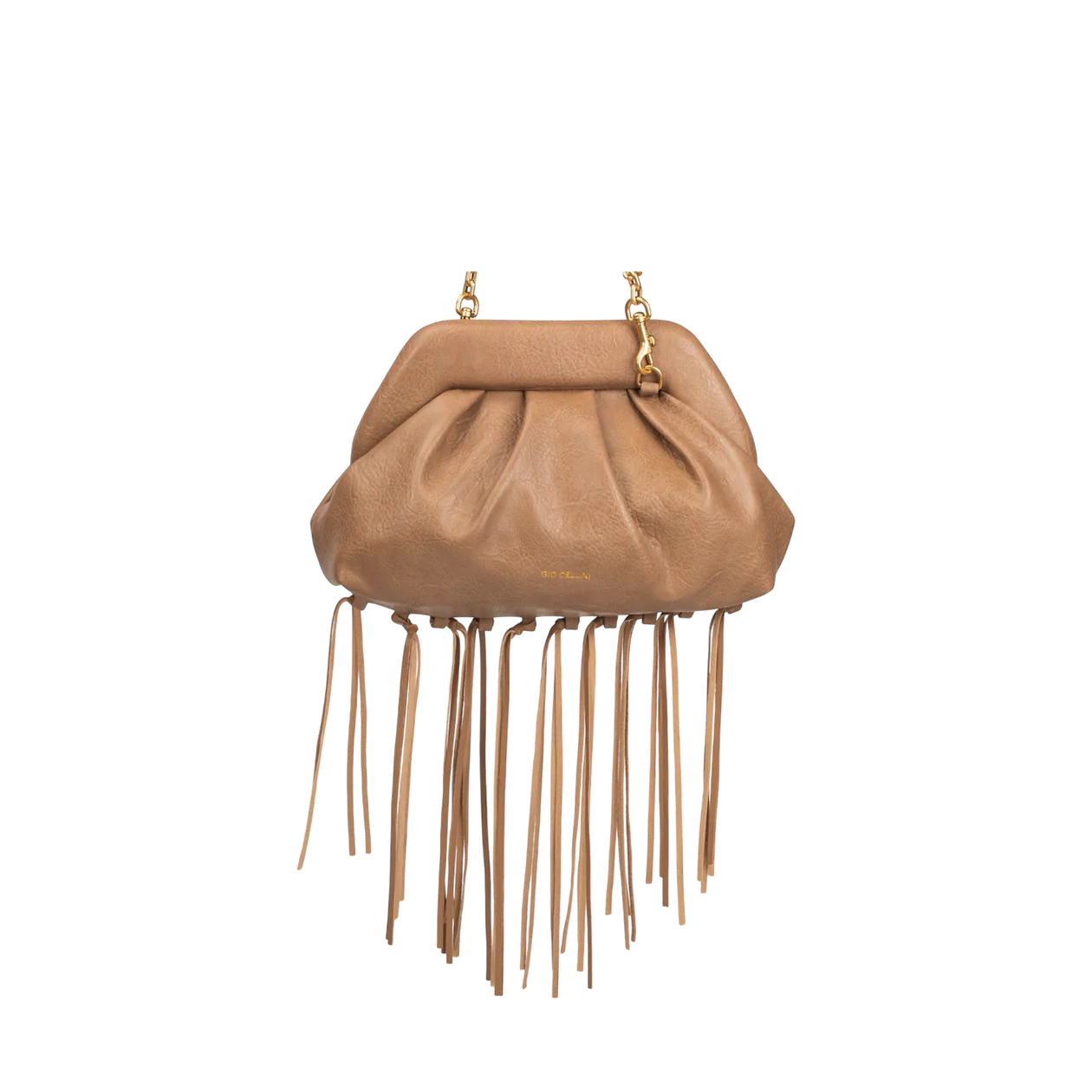 GIO CELLINI - Borsa clutch con frange