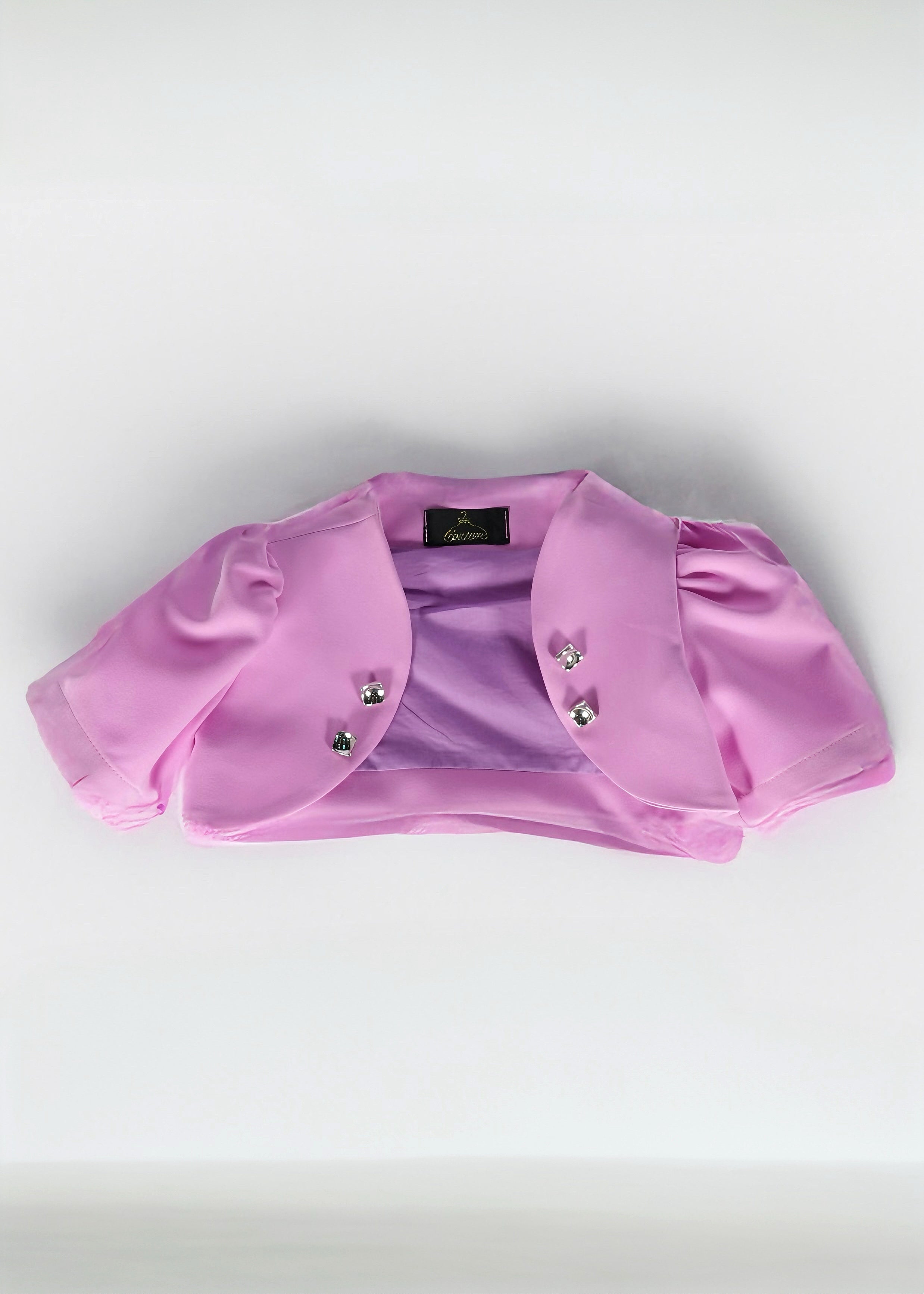 FUN FUN - COUTURE - Giacchino glicine con maniche a sbuffo