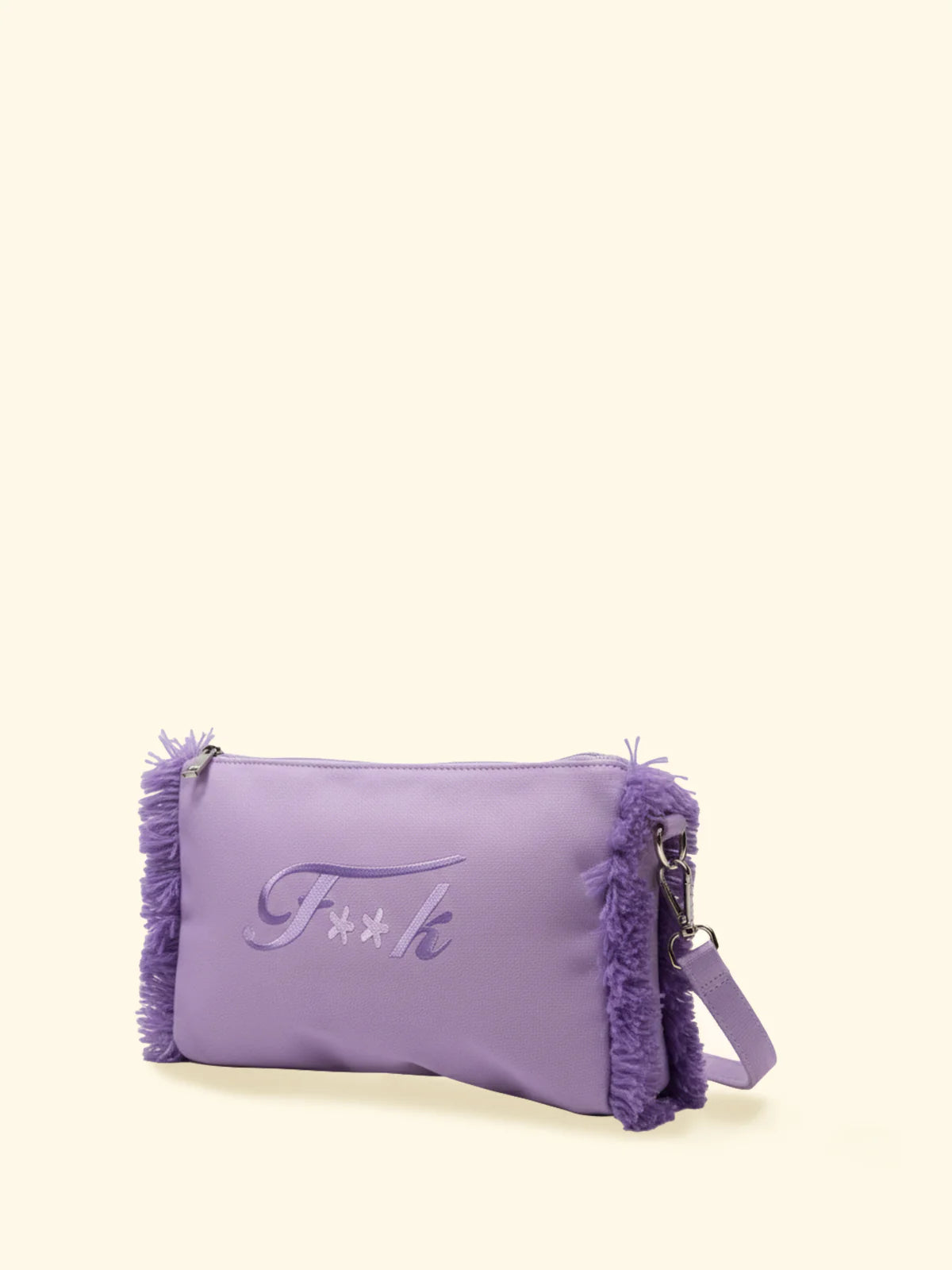 F**K -  Pochette con frange e logo