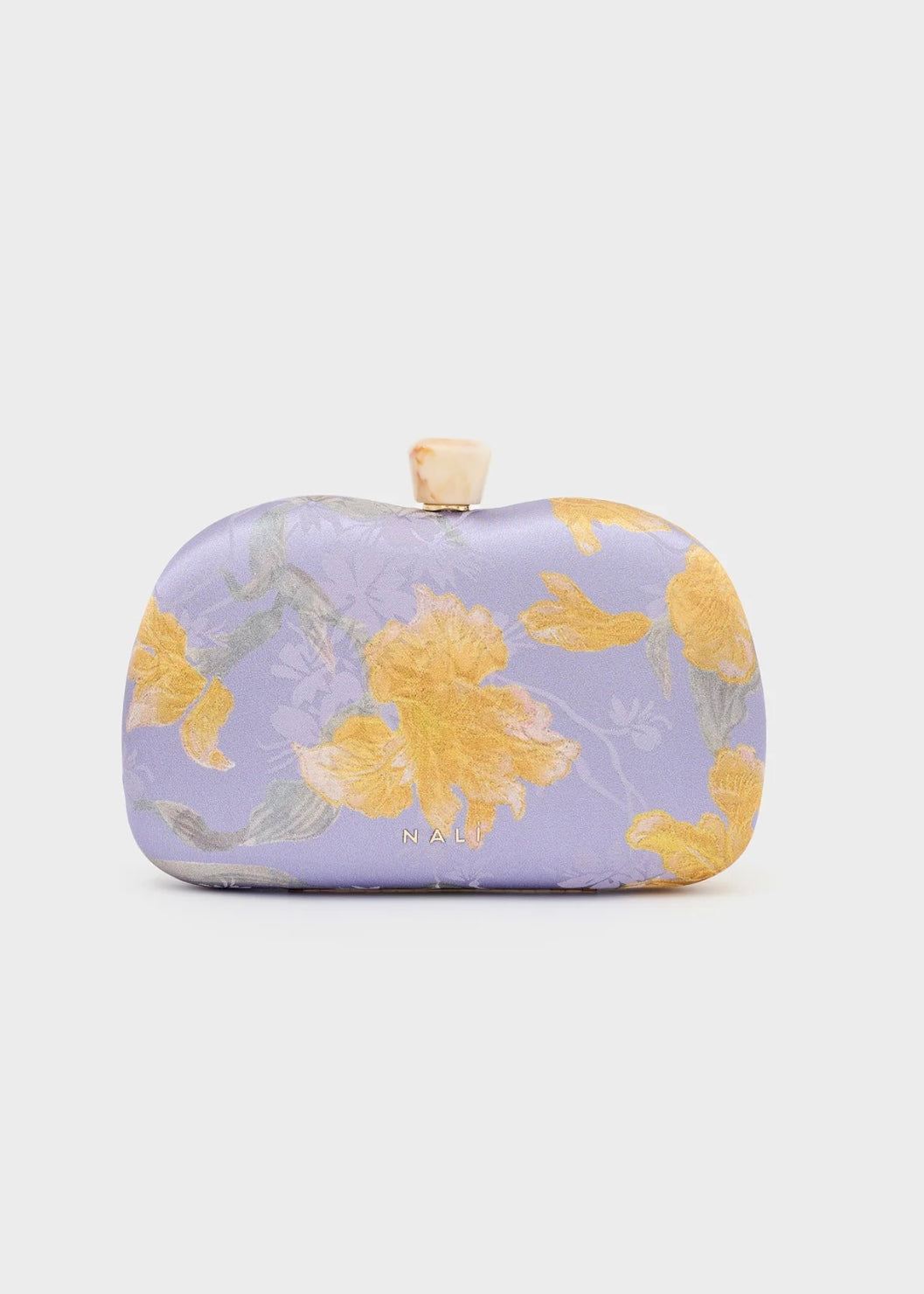 NALI - Clutch CADICE in raso stampa floreale