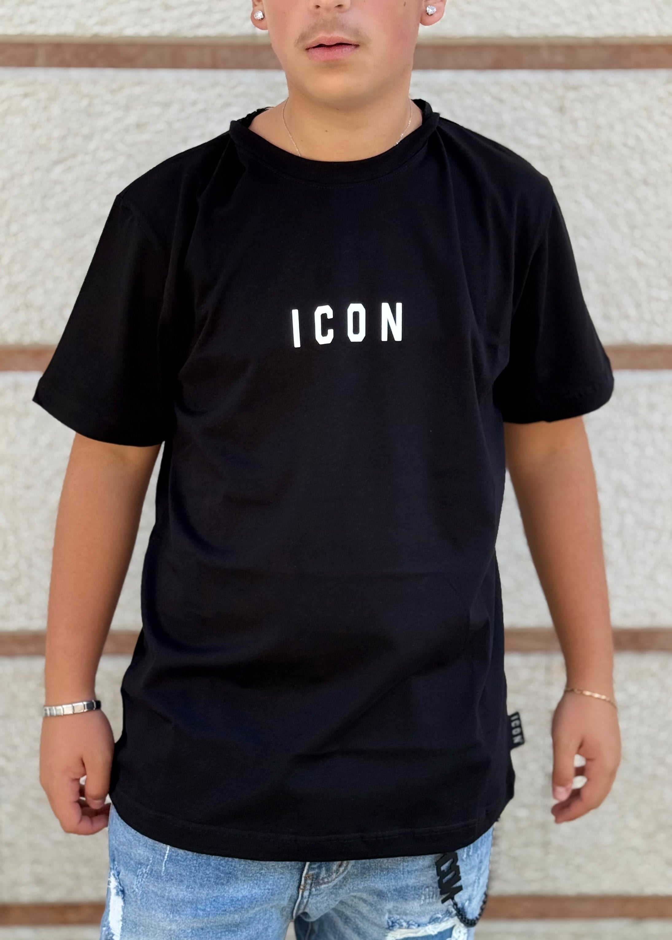 ICON - T-shirt con logo centrale uomo