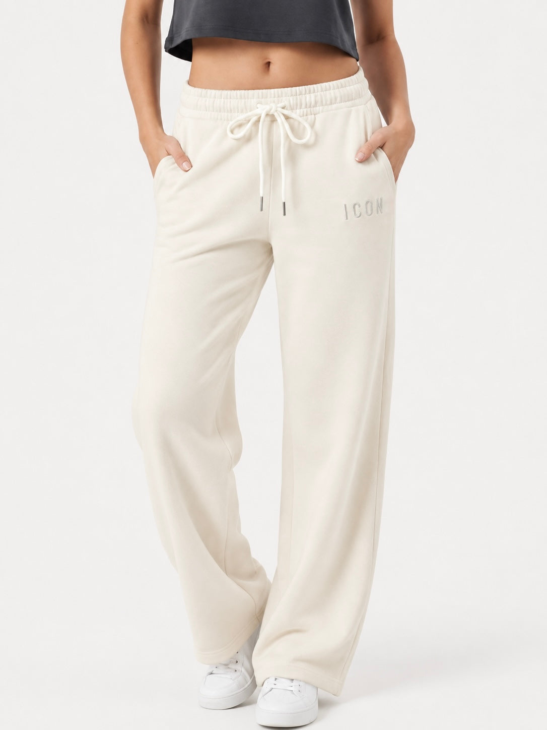 ICON - Pantalone sportivo a palazzo donna