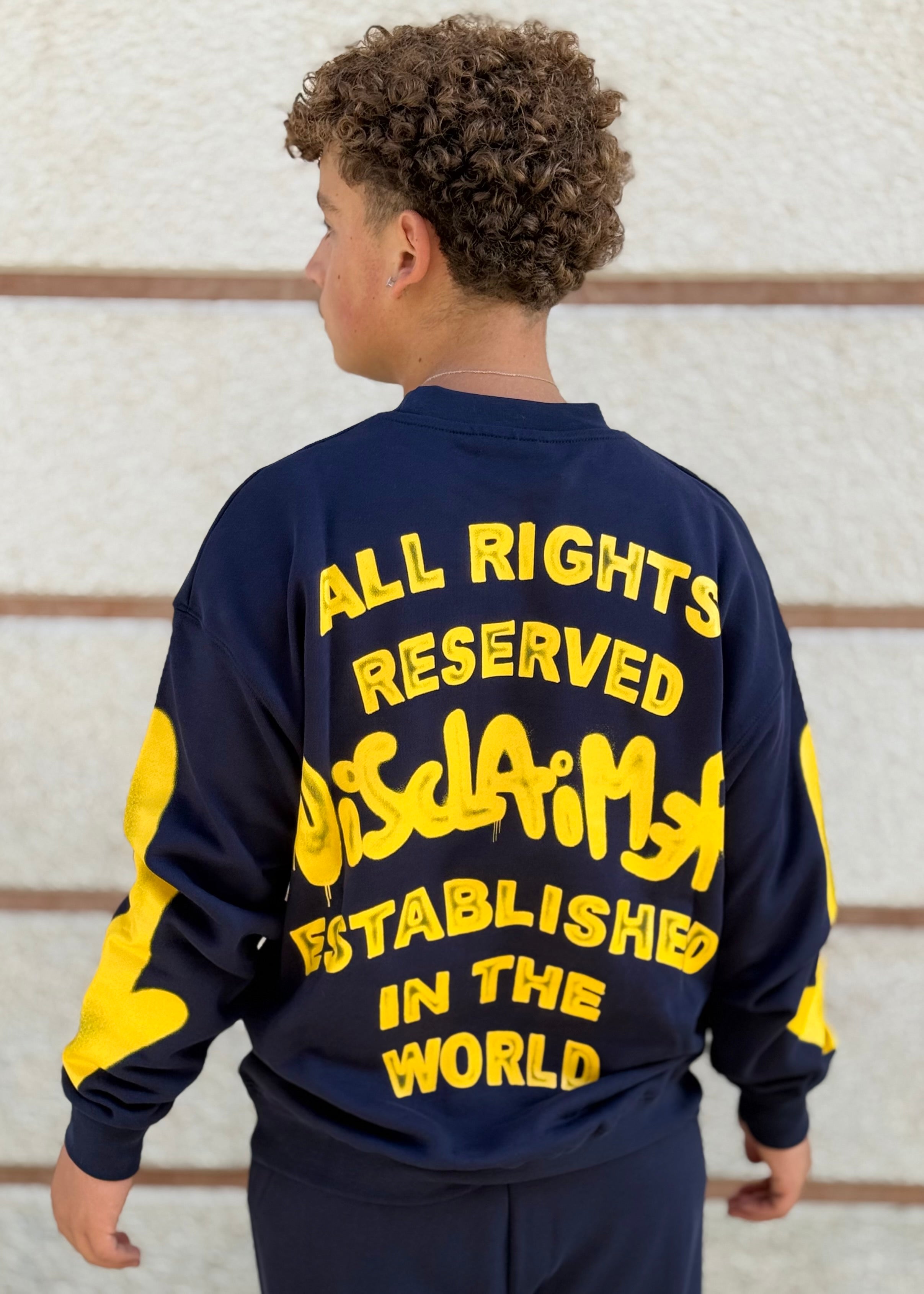 DISCLAIMER - Felpa girocollo con logo uomo