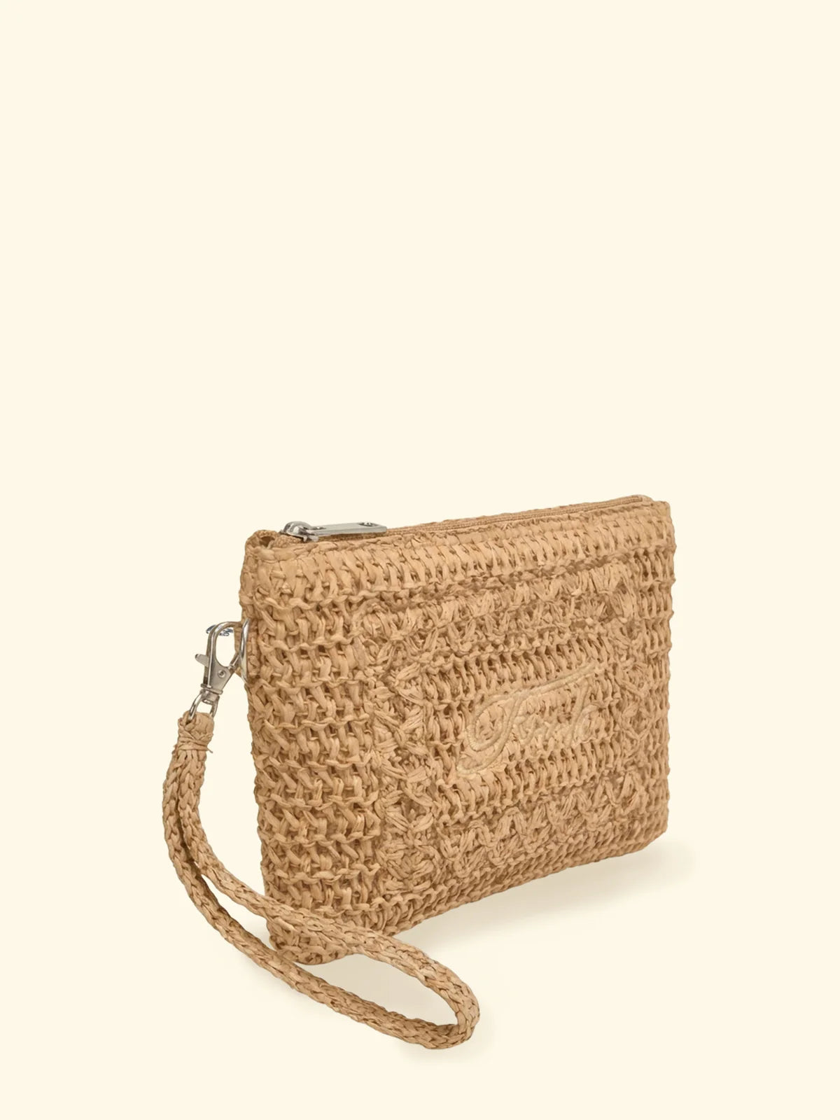 F**K -  Mini pochette in raffia donna