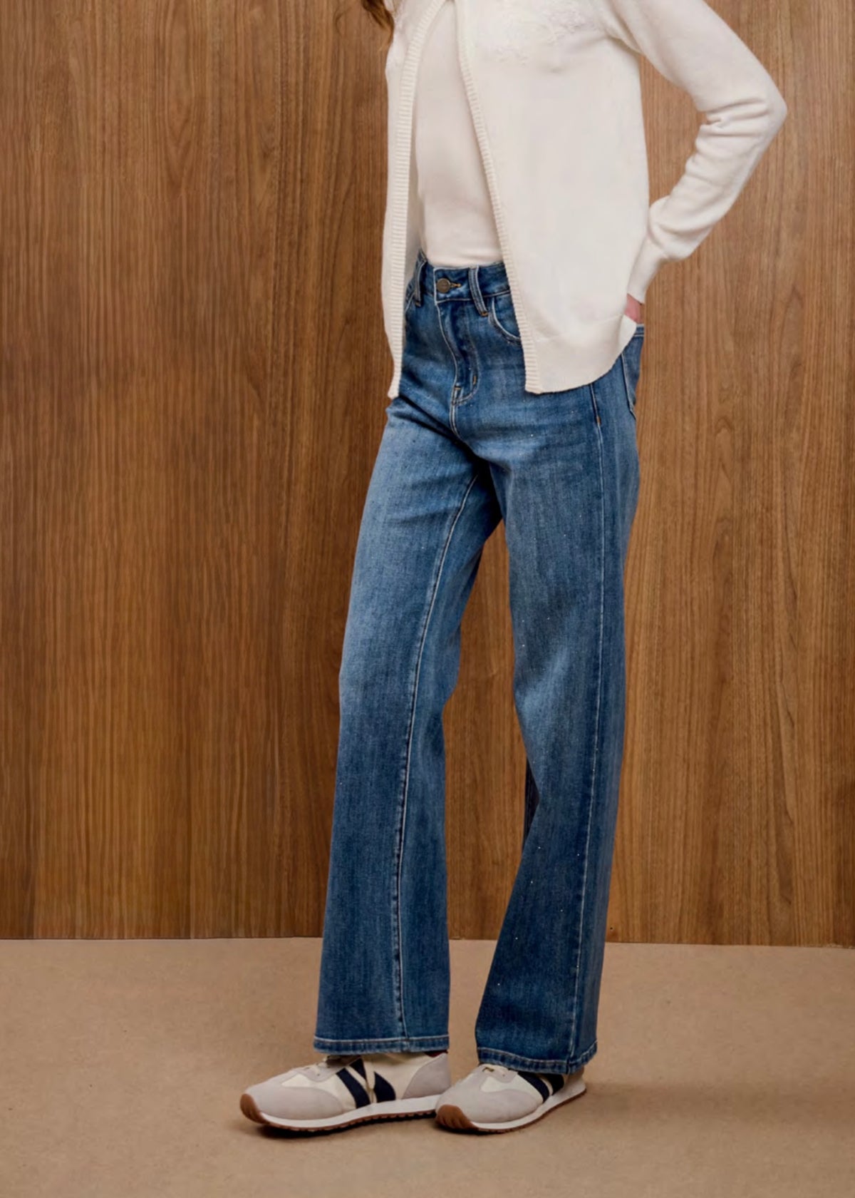 INFLUENCER - Jeans con strass donna
