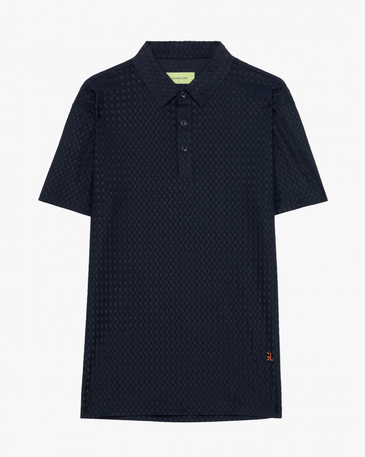 GIANNI LUPO - Polo blu navy uomo