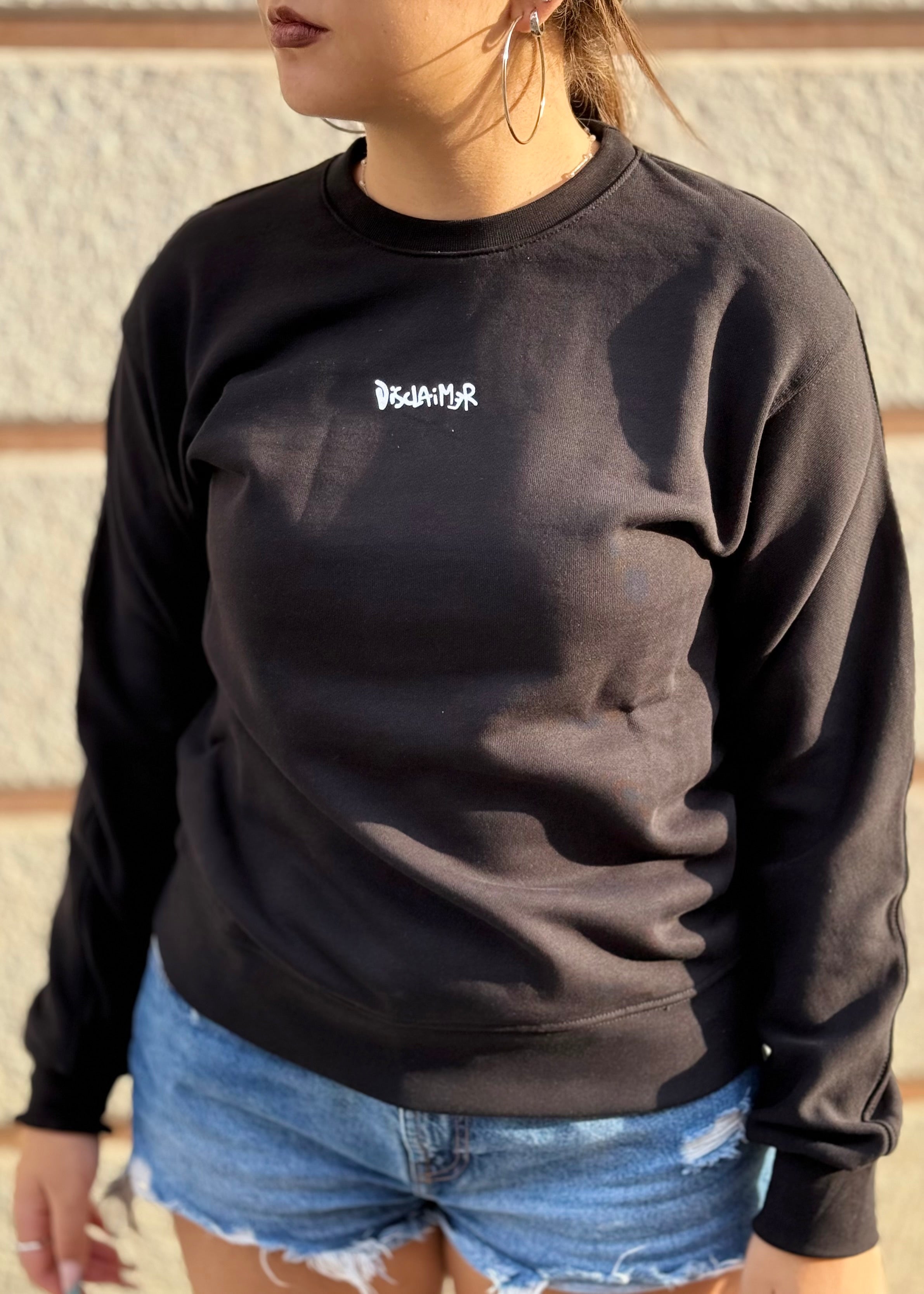 DISCLAIMER - Felpa girocollo con logo sul retro donna