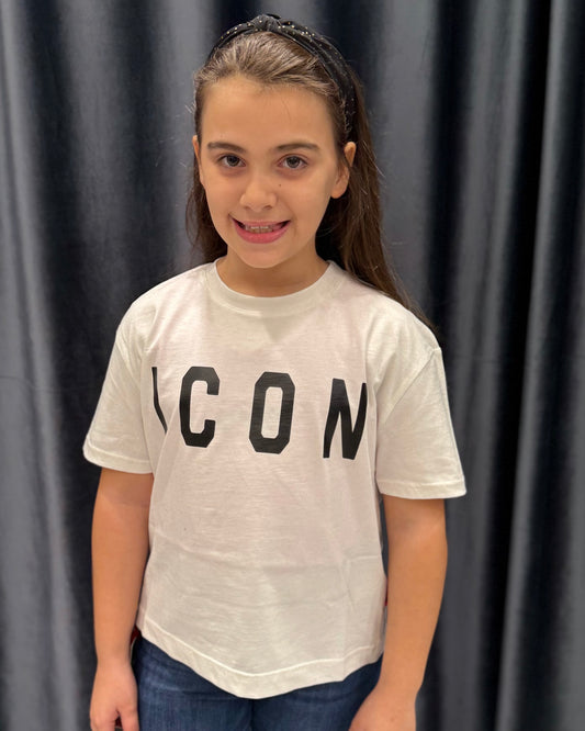 ICON - T-shirt bianca bambina