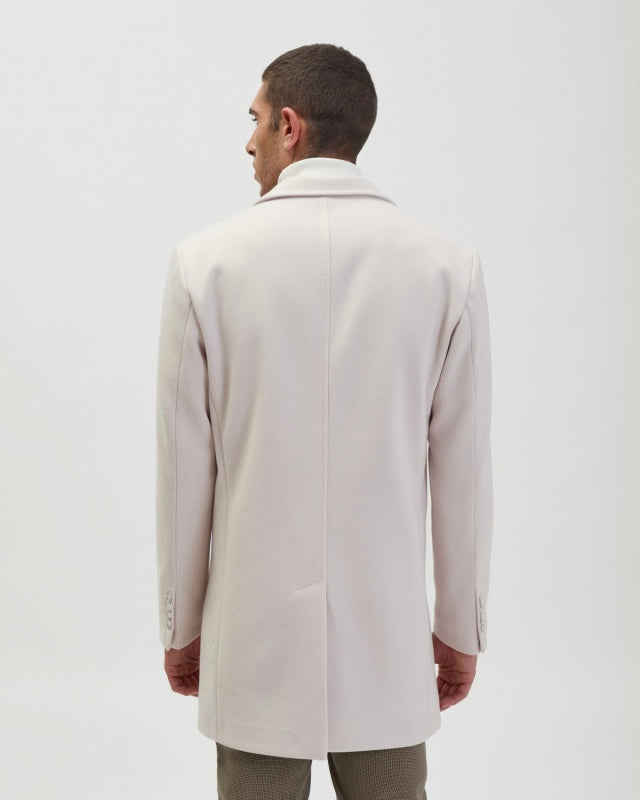 GIANNI LUPO - Cappotto in panno color panna uomo uomo