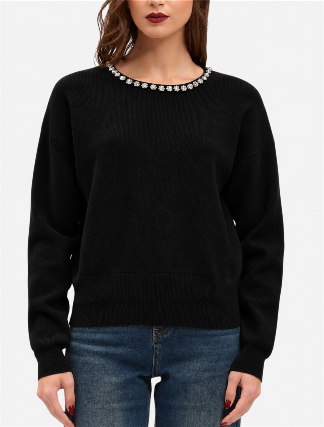 KORALLINE - Maglia con strass donna