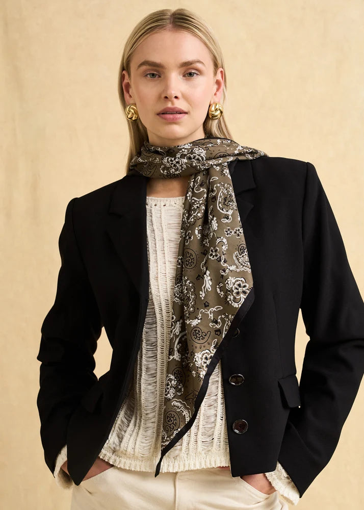 NALI - Foulard triangolo stampato