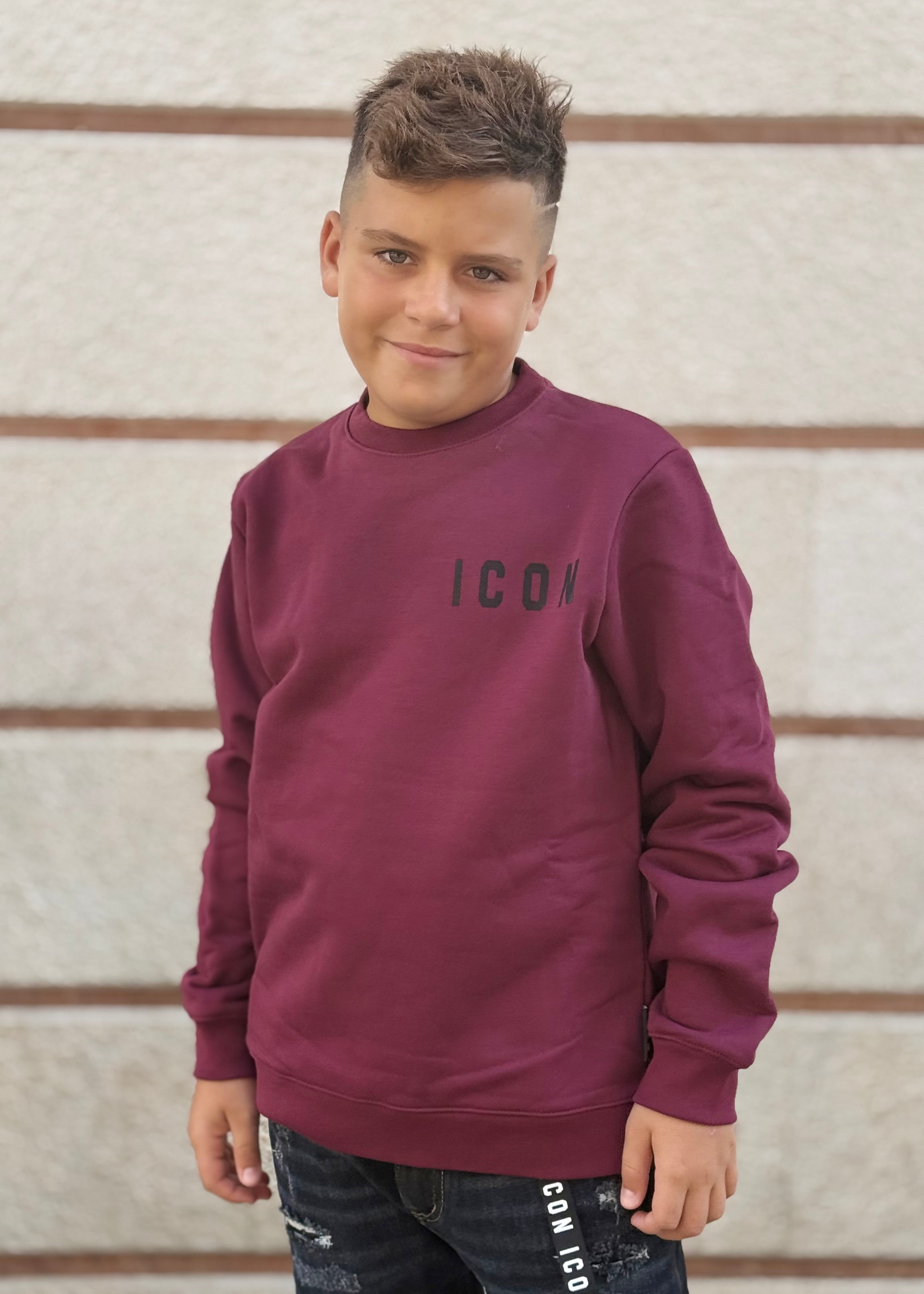 ICON - Felpa girocollo con logo bambino