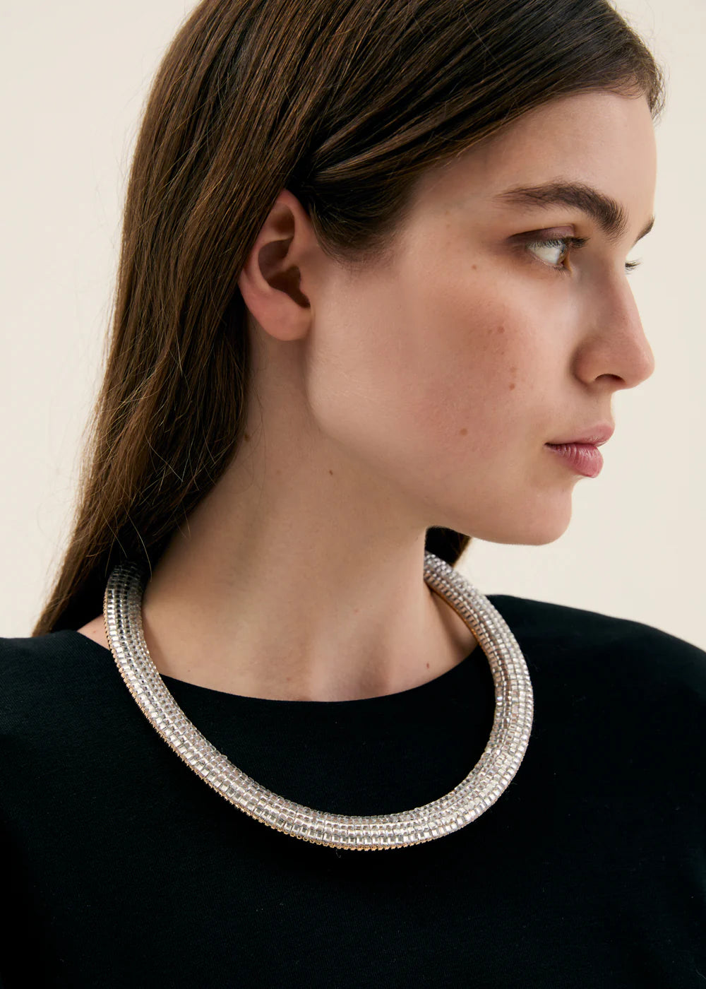 NALI - Collana AUDREY rigida in strass donna