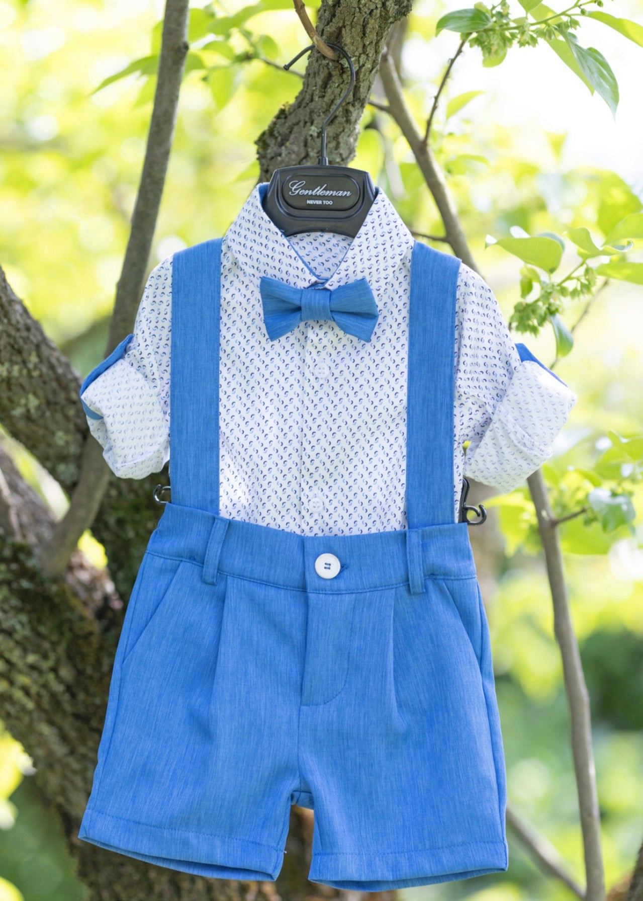 NEVER TOO - GENTLEMAN - Abito salopette neonato