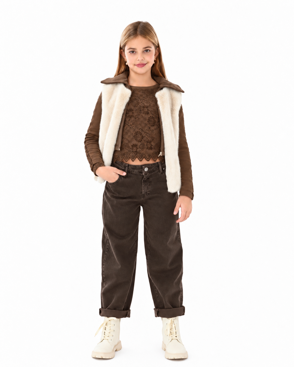 KOCCA - Jeans FRANZ a palazzo bambina