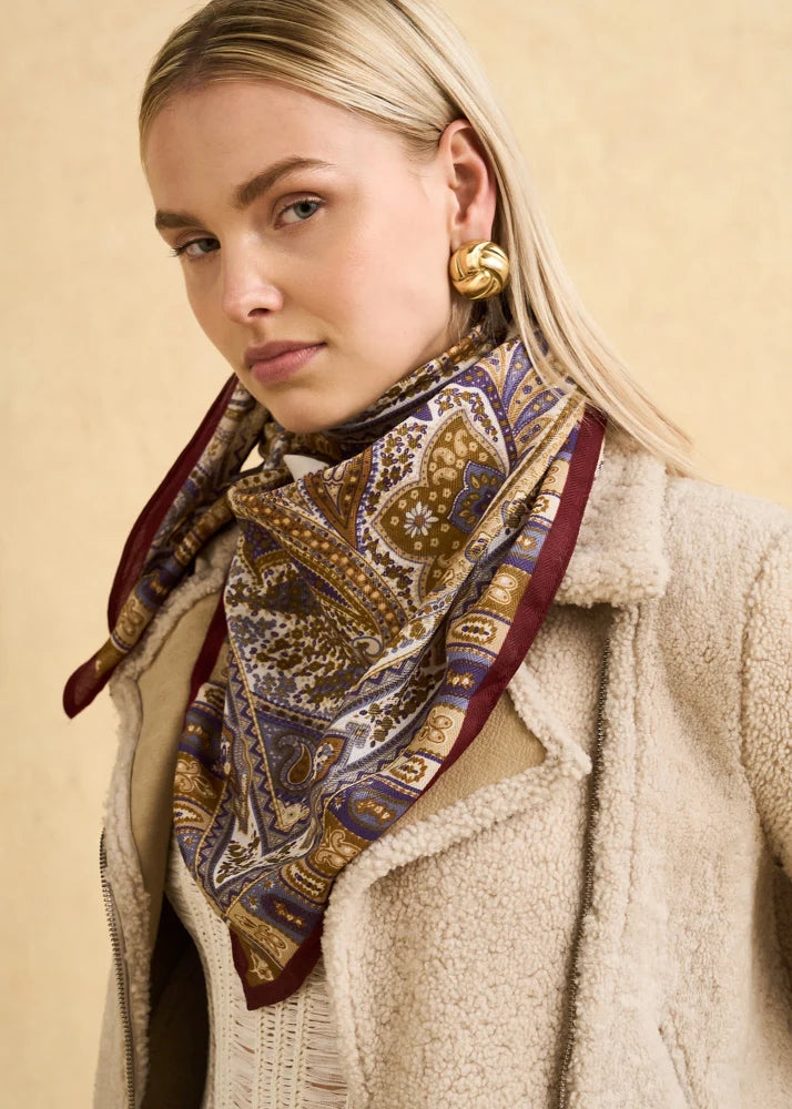 NALI - Foulard triangolo mixed pattern