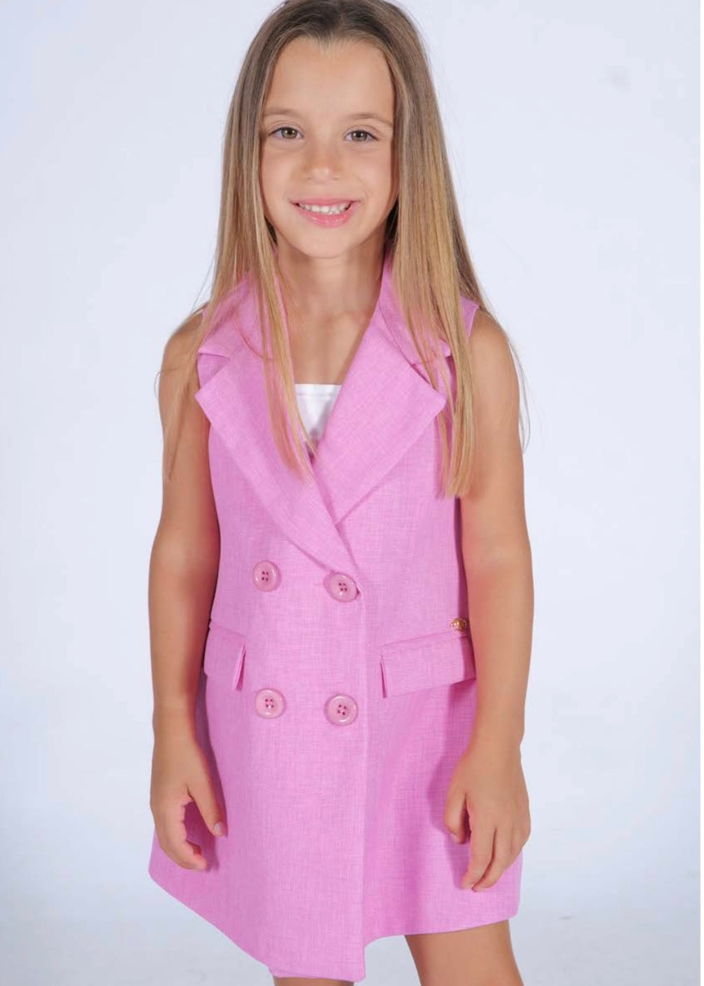 FUN FUN - Vestito fucsia a giacca bambina