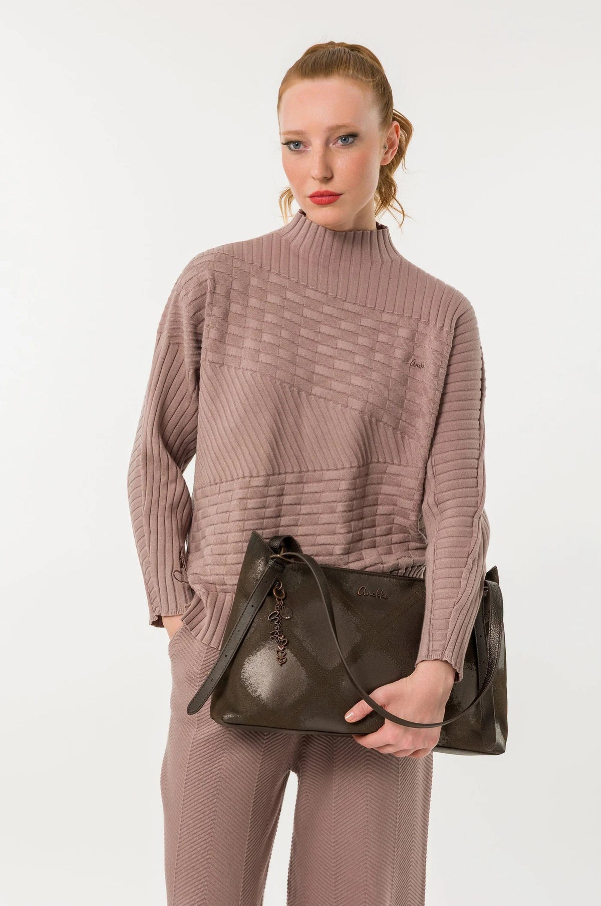 ANEKKE - Borsa a spalla MOCHA