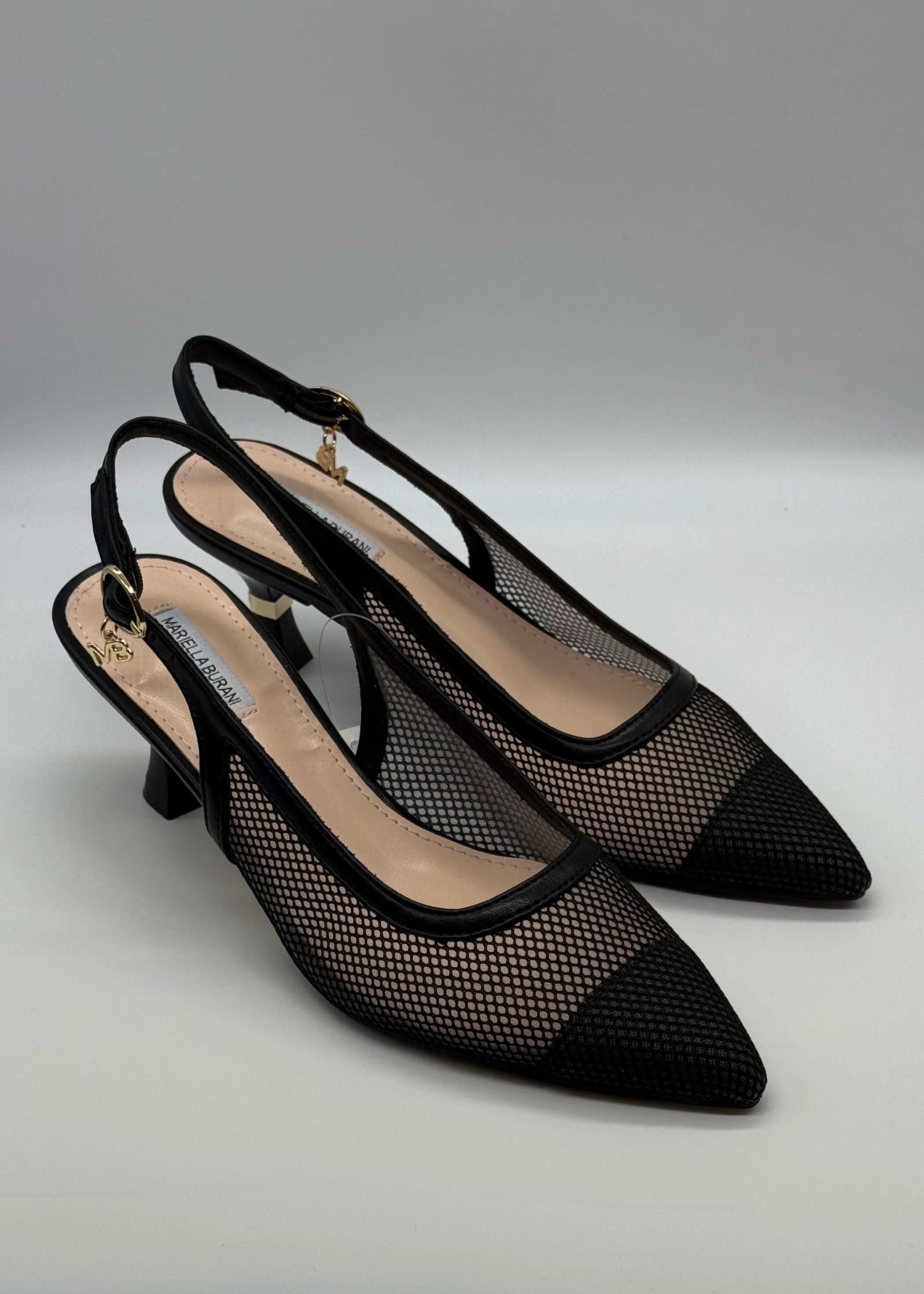 MARIELLA BURANI - Scarpa elegante a rete nera donna