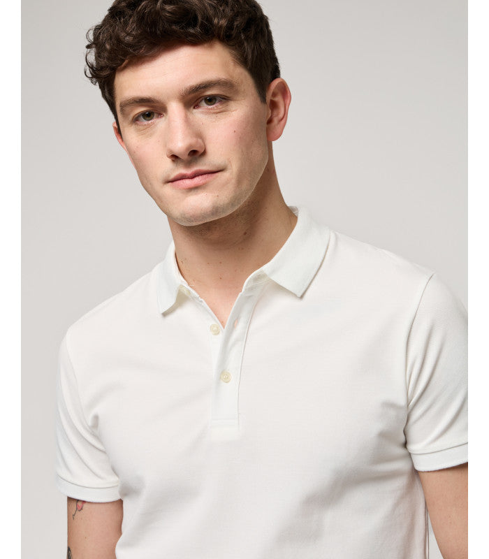 GIANNI LUPO - Polo bianca in cotone piquet uomo