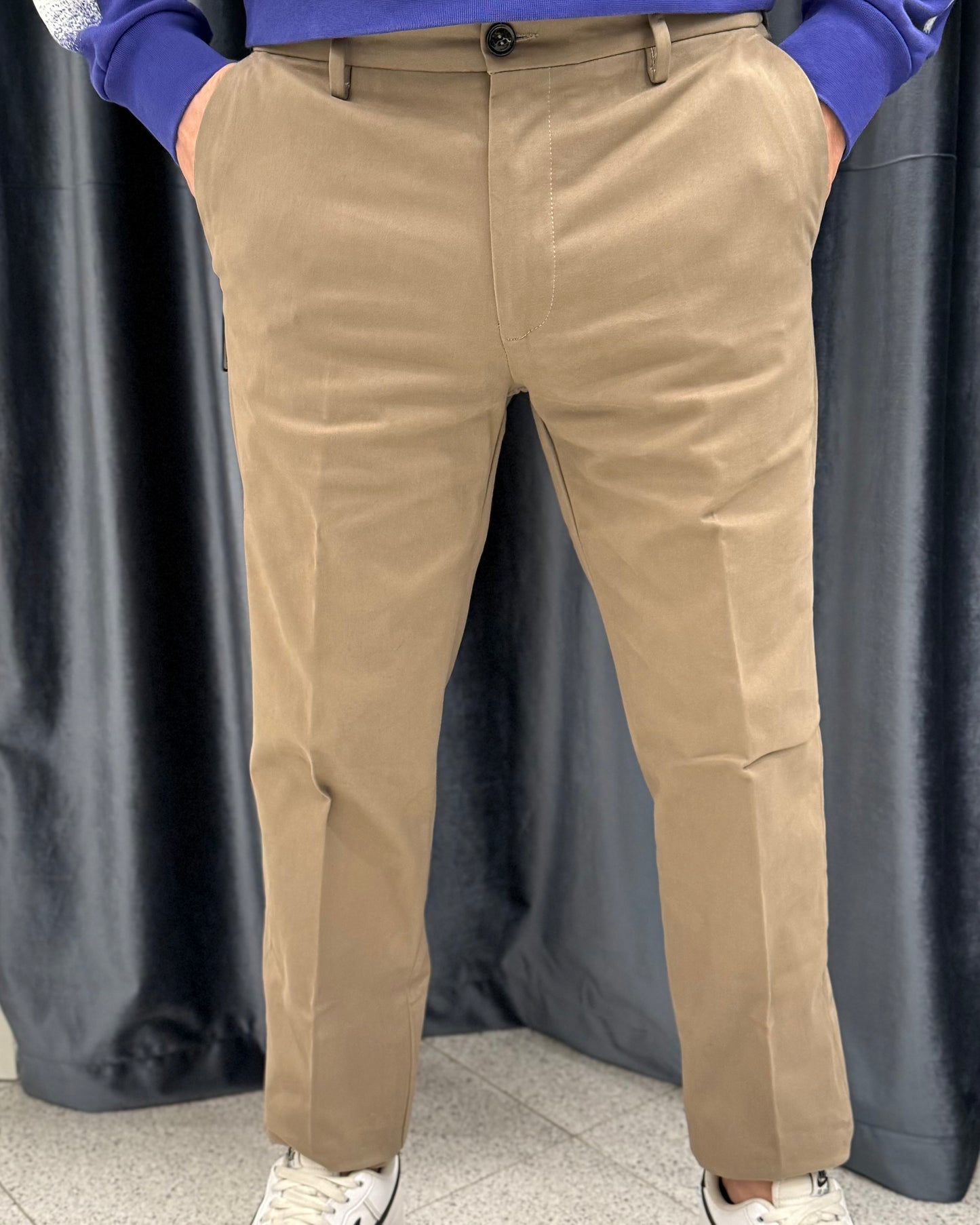 LIU-JO UOMO - Pantalone beige uomo