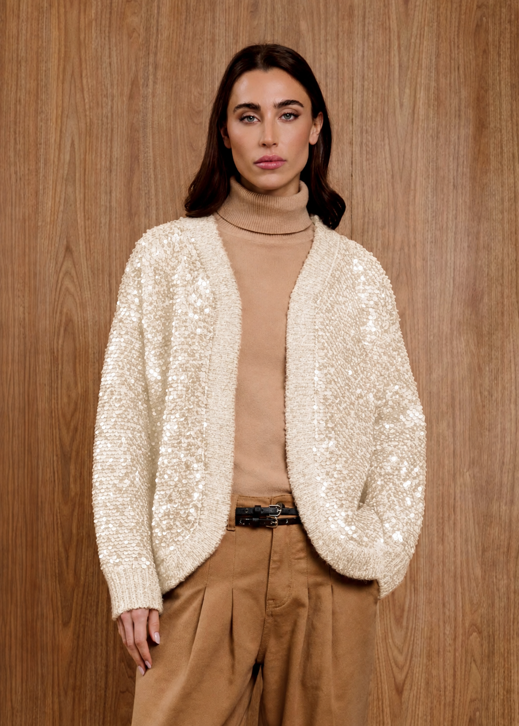 INFLUENCER - Cardigan con paillettes donna