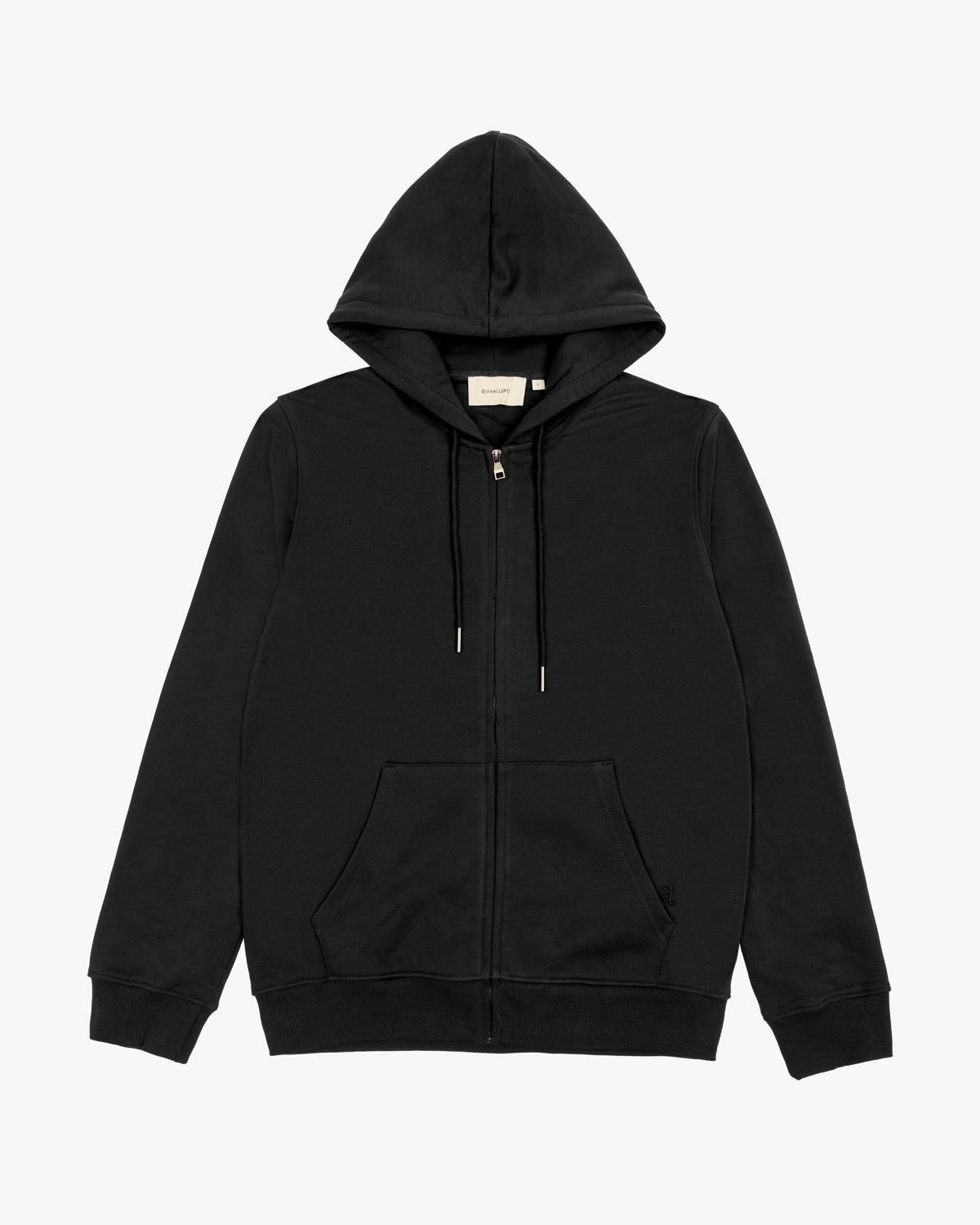 .GIANNI LUPO - Felpa zip e cappuccio uomo