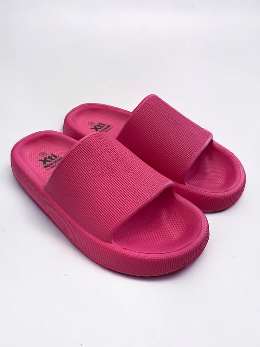 XTI - MEMORY FOAM -  Ciabatta fucsia a fascia