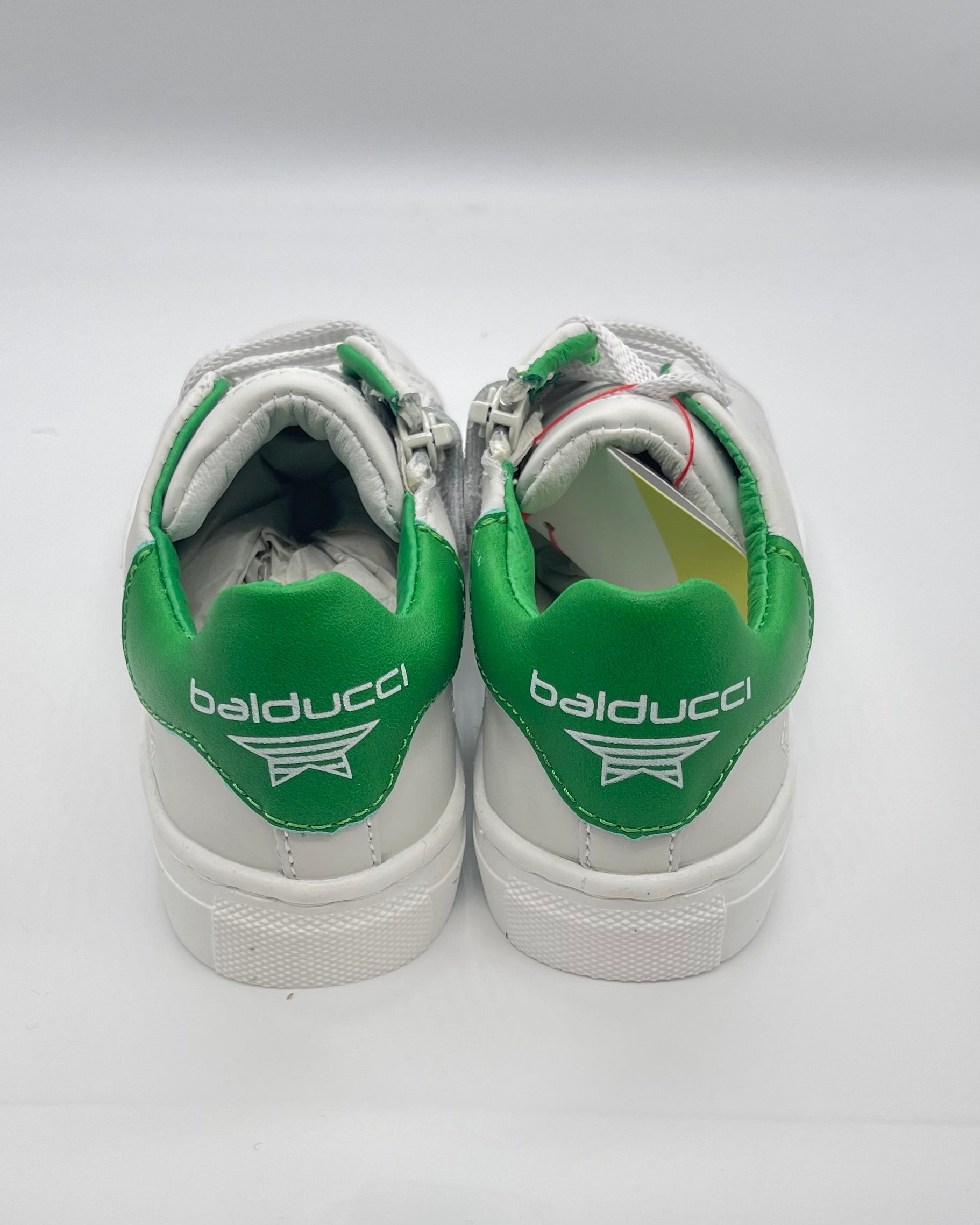 BALDUCCI - Sneakers bianca con dettaglio verde